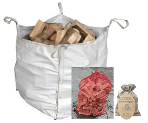 Seasoned Hardwood Logs - Builder Bag Bundle