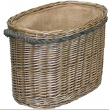 Large Oval Rope Handled Log Basket