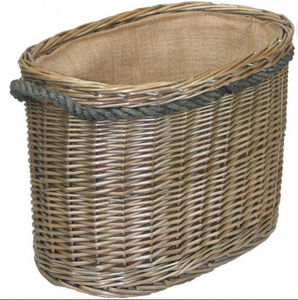 Medium Oval Rope Handled Log Basket