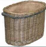 Large Oval Rope Handled Log Basket