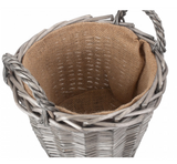Small Round Lined Log Basket